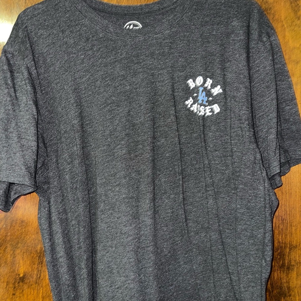 Born X Raised Gray Short Sleeve Tee